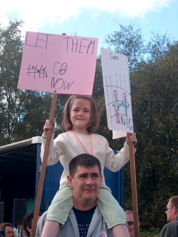 Shut Down Dungavel demonstration